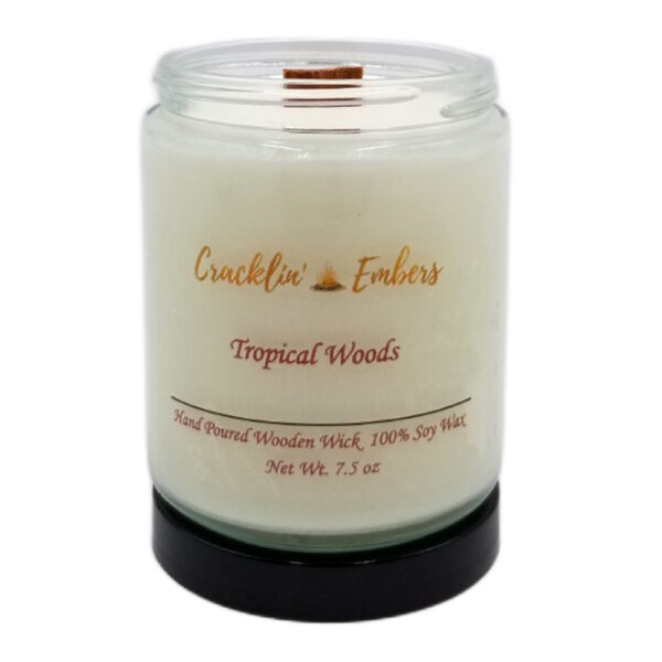 Cracklin' Embers Tropical Woods Soy Candle