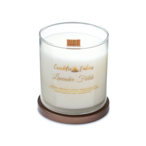 Cracklin' Embers Lavender Fields wood wick soy candle
